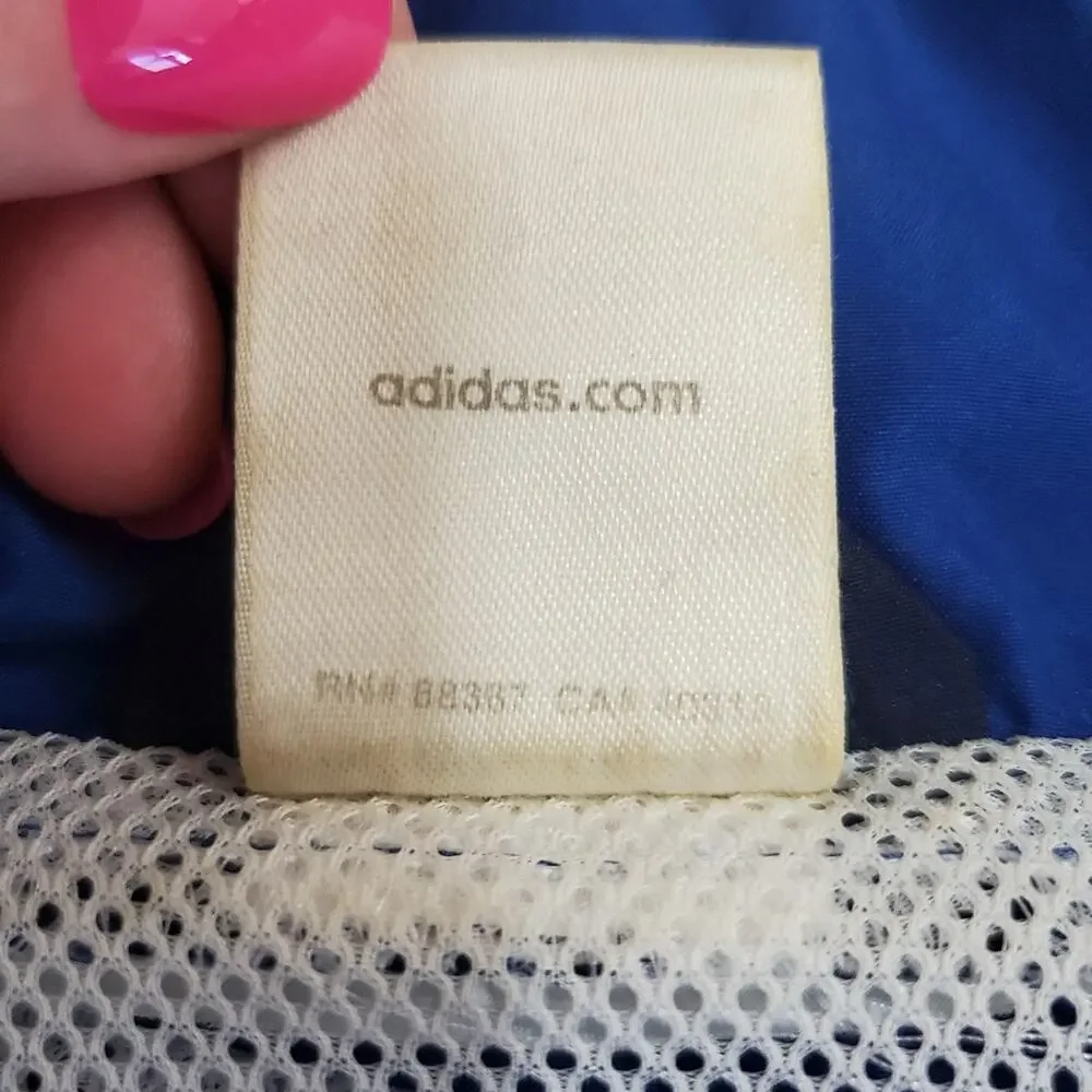 Adidas | Y2K Era Early 2000s Oversized Zip Up Climaproof Windbreaker Jacket